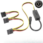 DC 5525 To SATA IDE Hard Drive Power Supply Cable DC 12V To 4Pin Molex/ SATA Hard Drive Cable Step-down Voltage Regulator