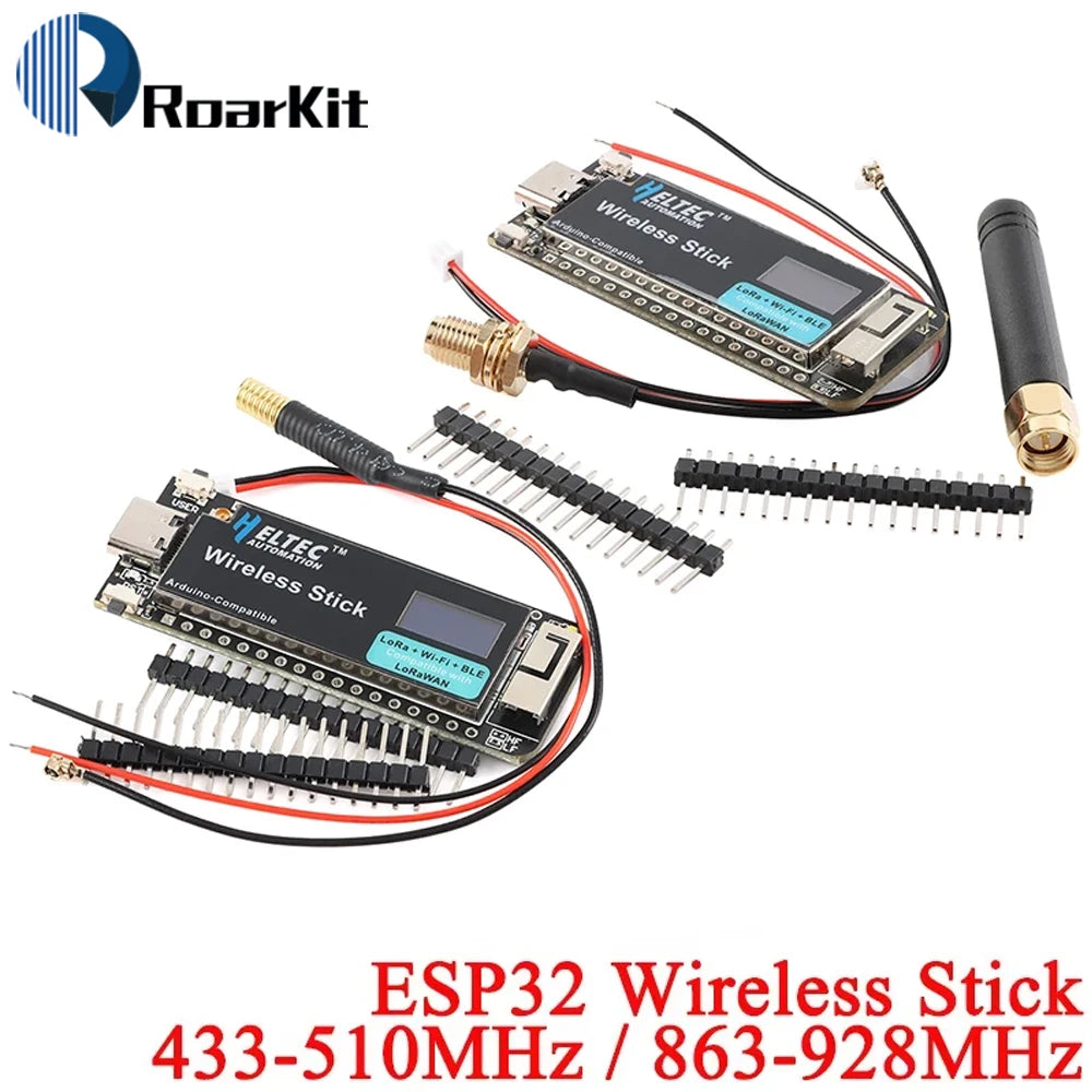 SX1262 LoRa WIFI BLE Development Board ESP32 Wireless Stick LoRAWAN 433-510MHz/863-928MHz Meshtastic Mesh Network For Arduino