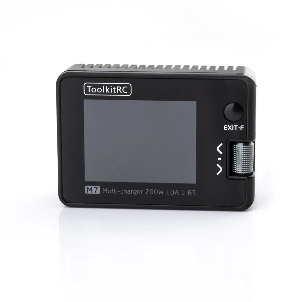 ToolkitRC M7 200W 10A Lithium Battery Balance Charger Discharger 1-6S Lipo With Voltage Servo Checker ESC Receiver Signal Tester