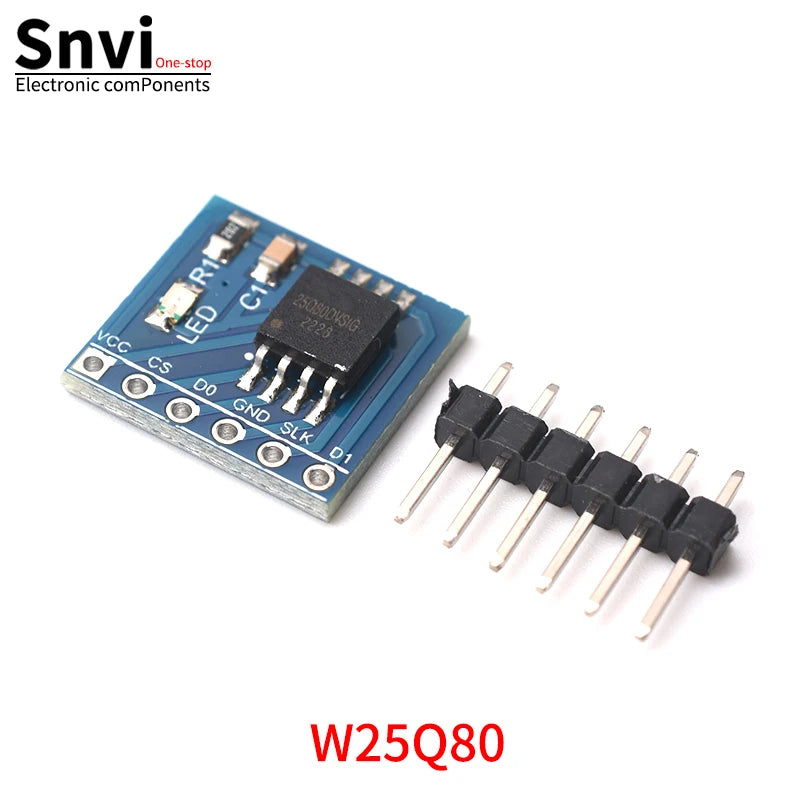 Snvi W25Q80 W25Q16 W25Q32 W25Q64 W25Q128 Large Capacity FLASH Storage Module SPI Interface BV FV STM32 Code
