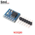 Snvi W25Q80 W25Q16 W25Q32 W25Q64 W25Q128 Large Capacity FLASH Storage Module SPI Interface BV FV STM32 Code
