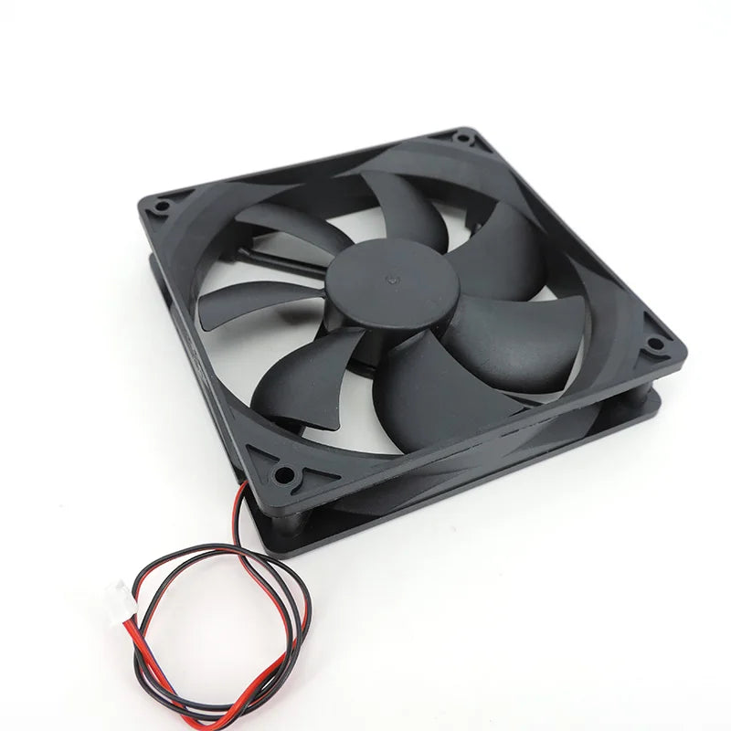 2 in 1 120mm 12cm 12025 DC USB Fan  5V 12V 24v 120mm*120mm*25mm Brushless USB Cooling Fan oil 2PIN PC Case Cooler 12cm E