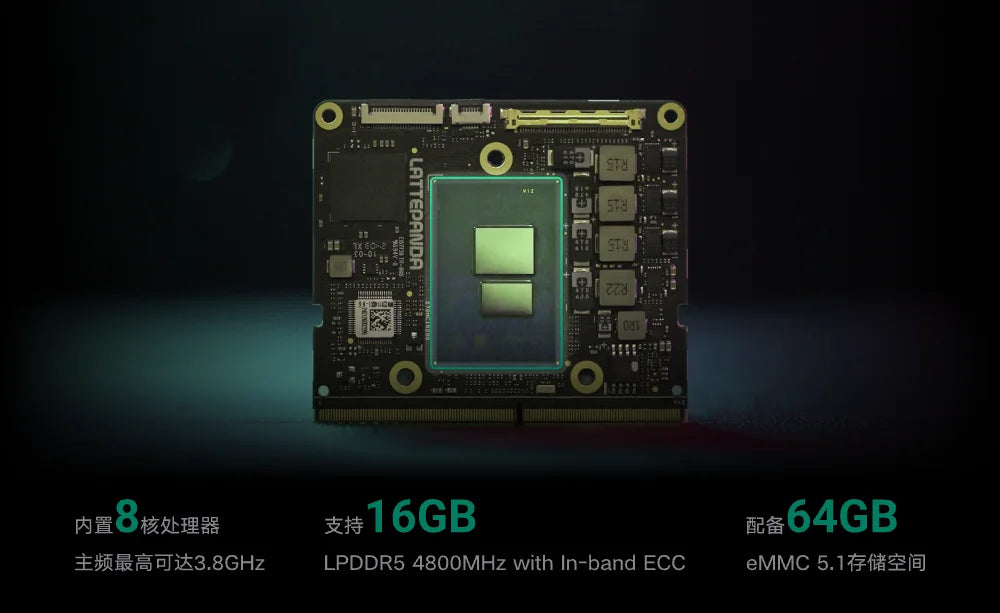 LattePanda Mu x86 Computing Module | Intel N305 Processor, 16GB RAM & 64GB Storage | Micro Development Board