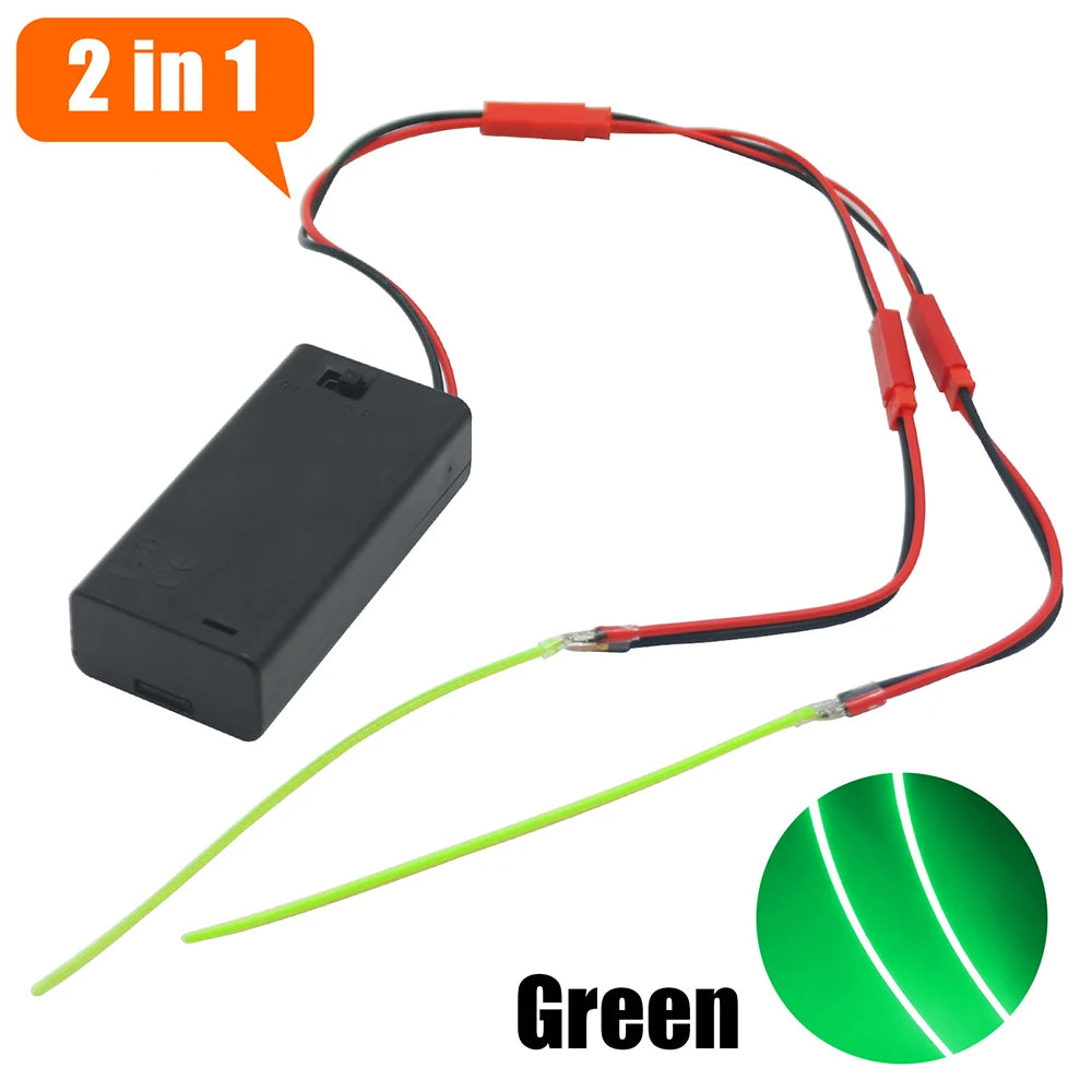 3V 110mm 190mm 300mm LED COB Filament Flexible Battery Lamp White Green Ice Blue Pink Retro Edison Bulb Parts LED Diode Decor
