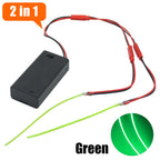 3V 110mm 190mm 300mm LED COB Filament Flexible Battery Lamp White Green Ice Blue Pink Retro Edison Bulb Parts LED Diode Decor