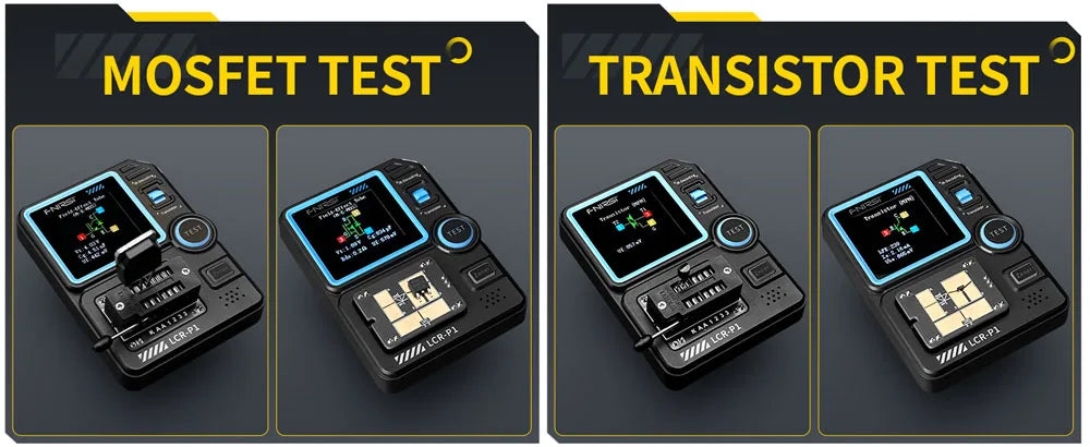 FNIRSI®DSO-TC4 3-IN-1 10MHz 48MSa/s Digital Oscilloscope Transistor Tester, LCR-P1 Multifunction LCR Transistor Capacitor Tester