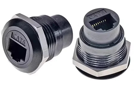 1pc Metal D Type Module USB 2.0/3.0&Type C&HDMI&RJ45 CAT6-Jack Socket Through Network Panel Mounting Electronic Connector