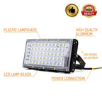 50W LED RGB Flood Light AC220V Outdoor Floodlight IP66 Waterproof Reflector Spotlight Red Green Blue 3 Color For Garden Lighting