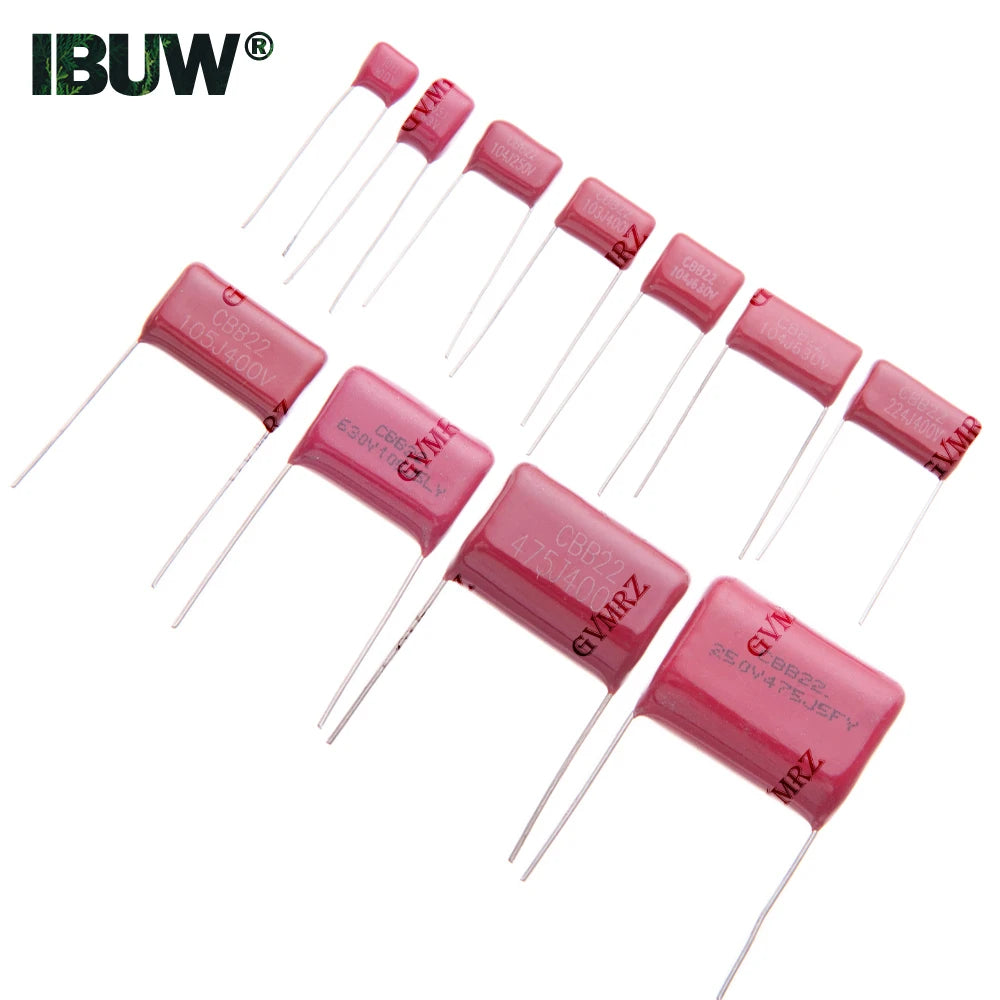 63V 100V 250V 400V 450V 630V 2000V 103J 104J 105J 155J 223J 224J 225J 334J 474J 475J CBB Polypropylene Film Capacitor