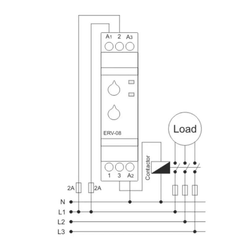 【CUSTOMER FAVORITE】ERV-08-V2 5A Electronic Time Delay Relay DIN Rail 0.1 Second To 100 Hours Multifunction Timer