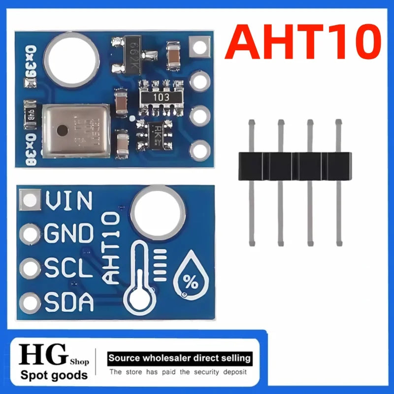 1-5PCS/Lot AHT10 High Precision Digital Temperature and Humidity Sensor Measurement Module I2C Communication Can Replace SHT20