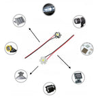 5pcs 1W 3W High Power LED Diodes Pre-soldering 10cm Wire With 20mm Star PCB White Warm Deep Red Green Royal Blue Yellow UV Color
