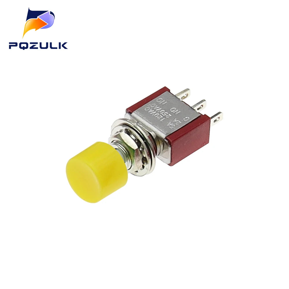 High Quality 6mm 3/6Pin 2 Position Mini Momentary Automatic return Push Button Switchl ON OFF 5A125V/2A250V Toggle Switch