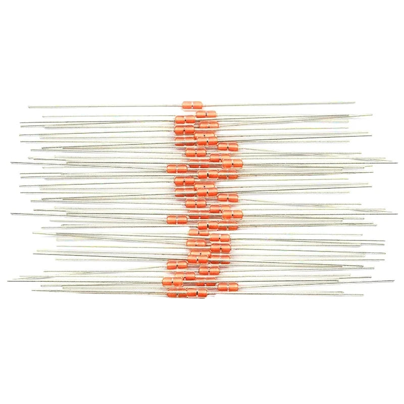 20Pcs Glass Sealed Thermistor Resistor NTC MF58 3950 B 5% 5K 10K 15K 50K 100K 200K 500K Ohm Induction Cooker Temperature Sensor