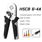 Crimping Pliers Tubular Terminal Hand Tools HSC8 6 - 4A 0.25 - 10mm2 6 - 6A 0.25 - 6mm2 Electrical Mini Wire Ferrule Clamp Kit