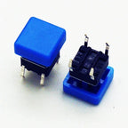 10PCS 6X6X7.3mm 4PIN DIP SMT Momentary Tact Button H=8.7mm With Cap Mini Push Button