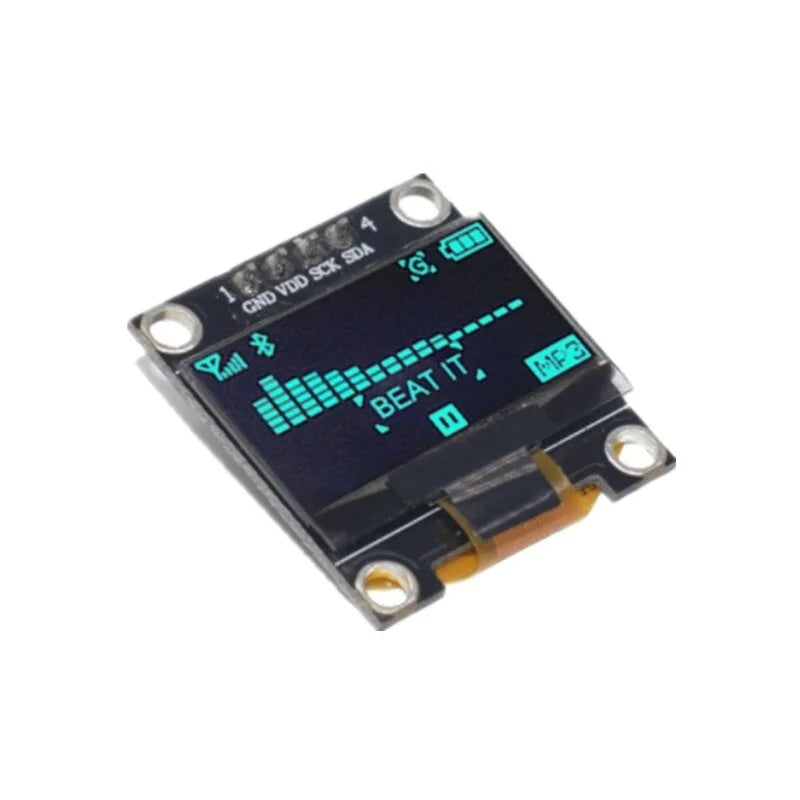 SAMIROB 0.96 Inch OLED SSD1306 White/Blue/Yellow 128X64 IIC I2C Serial Display Module 12864 LCD Screen Board For Arduino