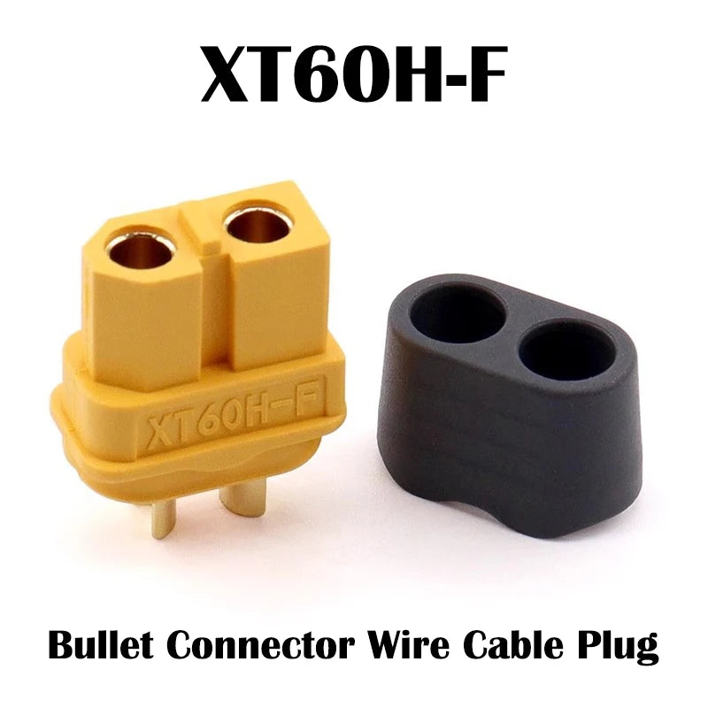 Original Amass XT60BE- XT60 Gold Plated Bullet Connector Panel Mount Fixed Plug for RC FPV Drone Battery Charger Motor ESC