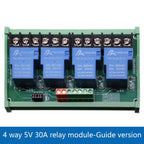 1 2 4 Channel Relay Module 30A With Optocoupler Isolation 1 Way 5V 12V 24V Supports High And low Triger Trigger