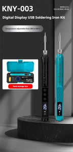 KANOYU Wireless solder iron usb charging portable digital display intelligent lithium battery for small home maintenance