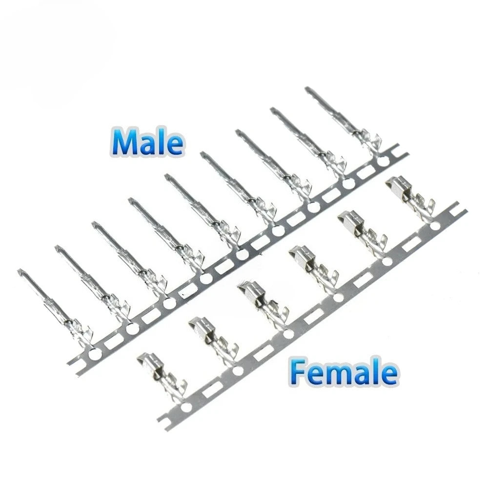 10sets 2.54mm SM2.5 1x2/3/4/5/6-12P Female And Male Air Docking Female Male Plug Housing Terminal Bar Connector