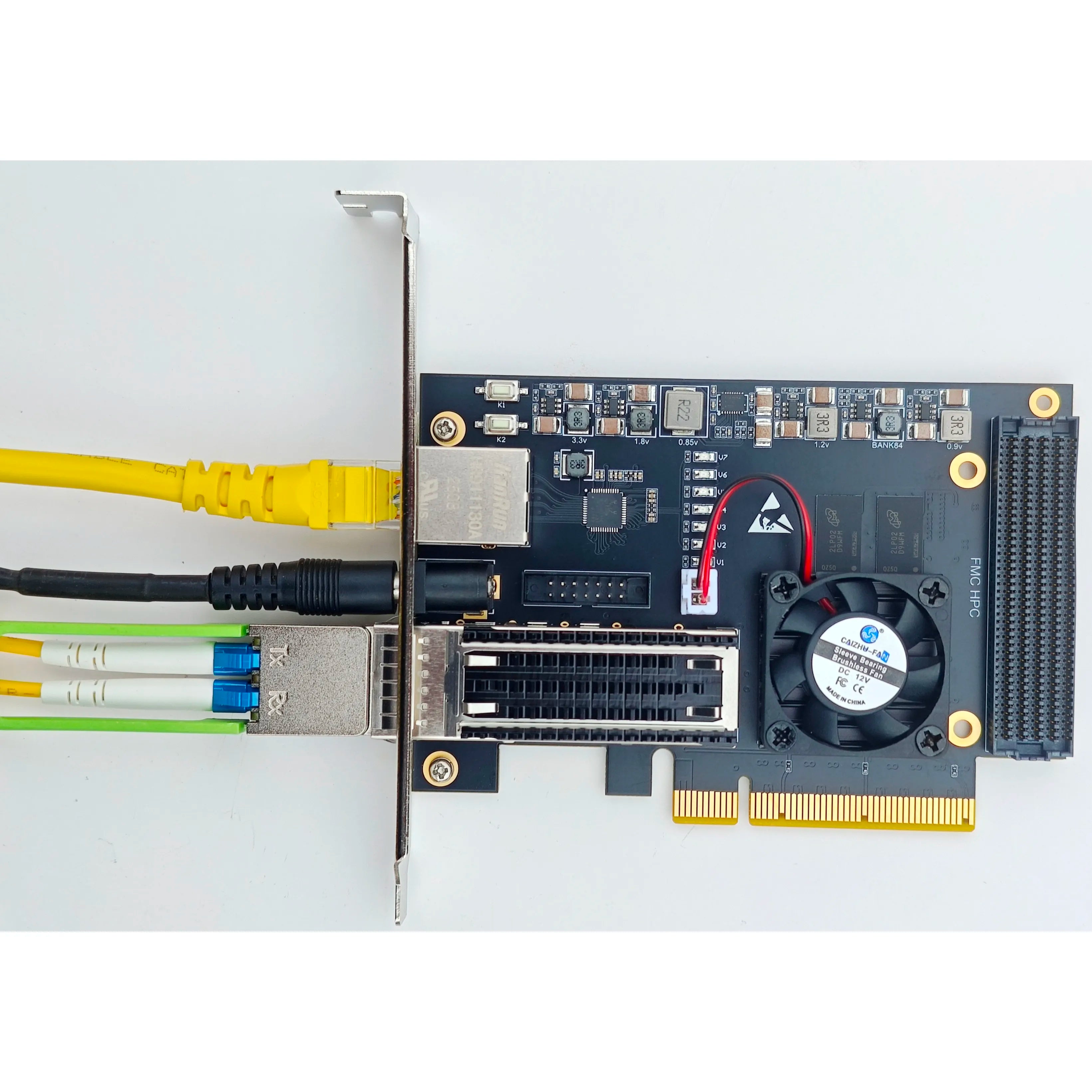 XCKU5P Development Board Xilinx FPGA XCKU5P-FFVB676 Core Board FMC QSFP28 100G Optical Port PCIE 3.0