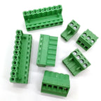 10Sets Pitch 5.08mm Terminal Block Connector 2EDG 5.08mm 2-20 Pin Pcb Screw Connector Terminal Block KF2EDG Socket PCB Screw
