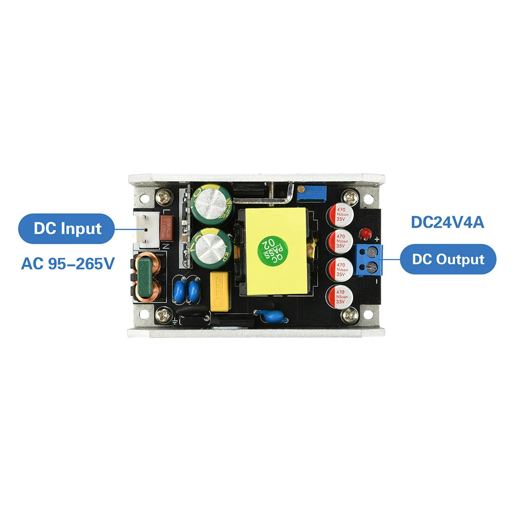 Compact Gallium Nitride Power Module 100W/150W Switching Power Supply Board AC 95-265V to DC 12/24V AC 170-265V to DC 12/24V