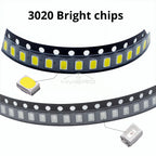 100Pcs 3.3V 2835 5730 3020 Bright Chips SMD LED Red Yellow White Blues RGB Purple Pink Light Emitting Diodes Lighting Atmosphere