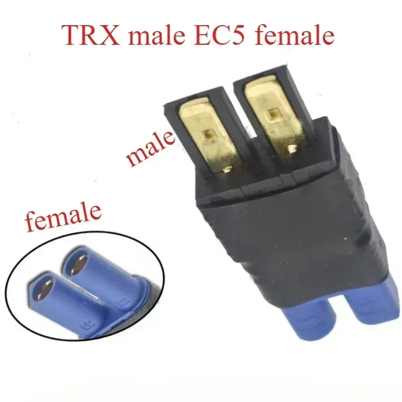 EC5 Male Female to XT60 XT90 Deans T Plug Male Female No Wire Connector Plug Adapter for RC FPV Vehicle Lipo Battery Esc