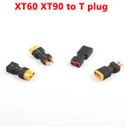XT60 XT90 Plug Male / Female To T Plug Female / Male Connector Conversion Adapter No Wire for RC Airplane Quadcopter Parts