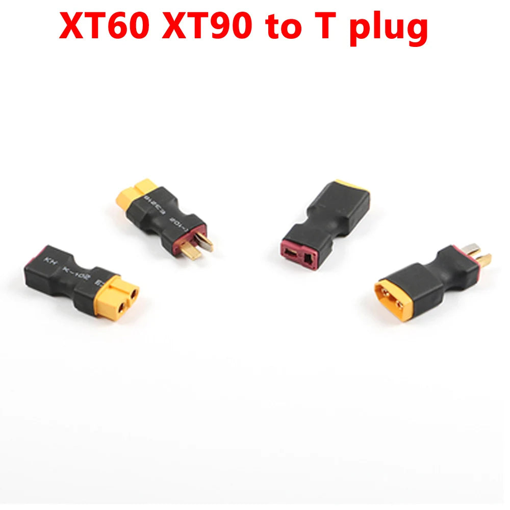 XT60 XT90 Plug Male / Female To T Plug Female / Male Connector Conversion Adapter No Wire for RC Airplane Quadcopter Parts