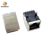 5/10PCS HR911105A Single Port RJ45 Connector with Integrated Magnetics Module & LED for 10/100Base‑T Ethernet NIC