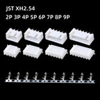 10pairs JST XH2.54 2/3/4/5 Pin Terminals Plastic Shell Male Plug Female Socket Wire Connector XH 2.54 2P 3P 4P 5P 6P 7P 8P 9P
