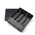 1/2PC 4XAA USB Battery Box For 5V LED Strip Lights USB Mini Power Supply Battery Box With Cover And Switch
