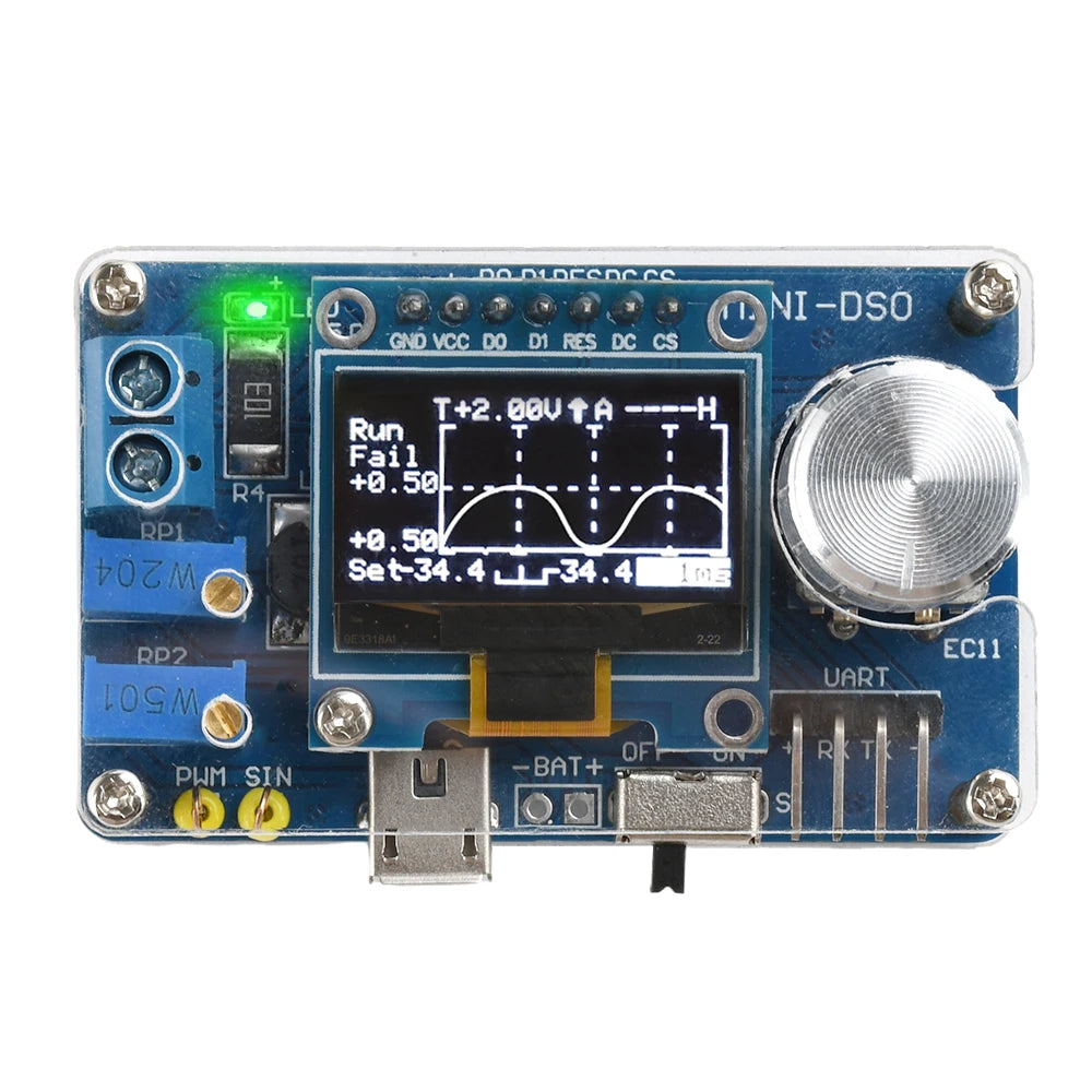DIY Mini Digital Oscilloscope Kit STC8K8A Microcontroller Electronic Component  Soldering Practice Loose Kit