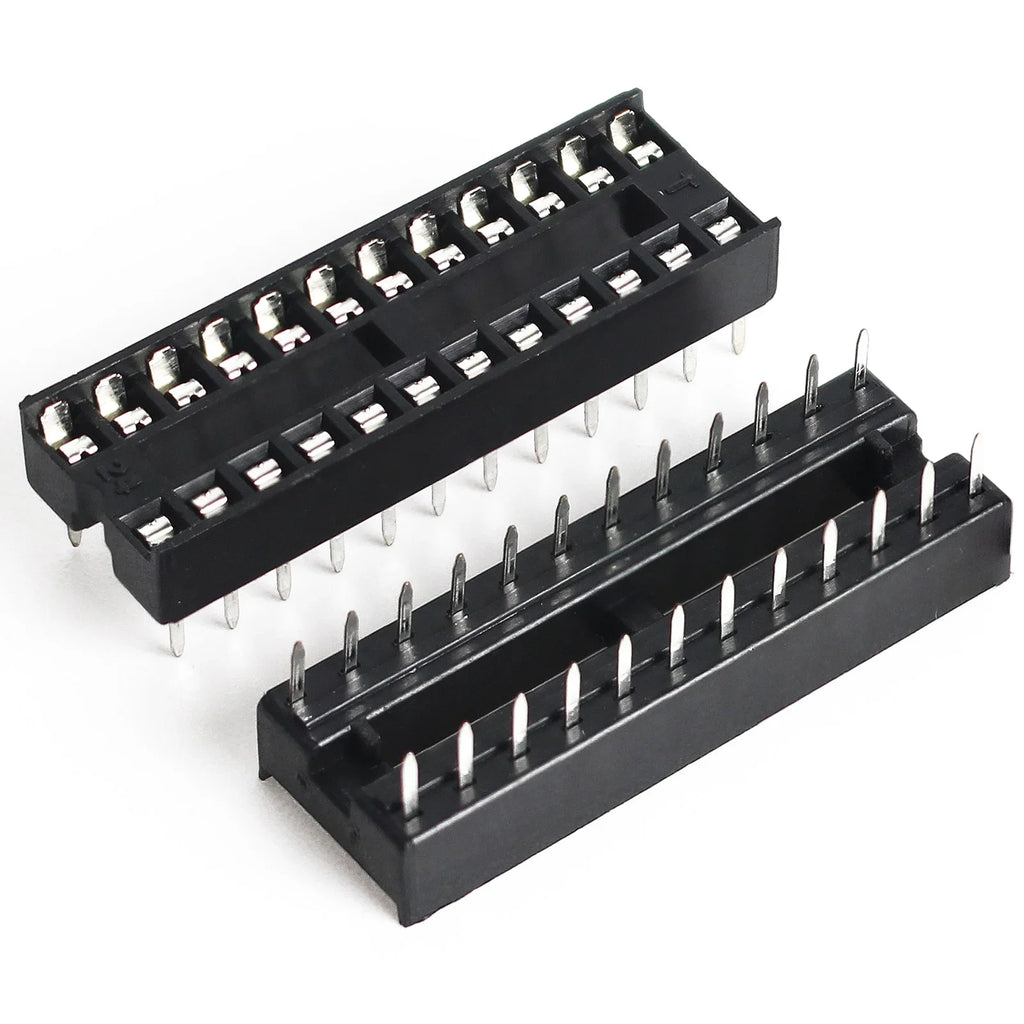 10PCS IC Seat DIP IC Socket Adaptor Solder DIY Sockets 6pin 8pin 14pin 16pin 18pin 20pin 24pin 28pin