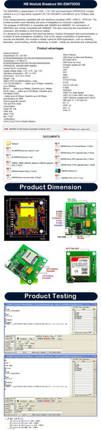 SIMCOM SIM7000E SIM7000G SIM7000JC Breakout Board Cat-M/NB-IoT/GSM Module Compatible With SIM900 SIM800F LTE GPS Antenna Kit