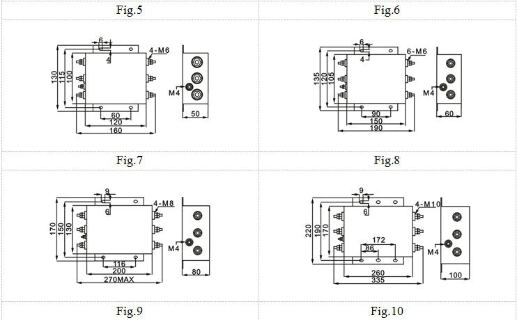 380V/440V/50A Three-phase Power EMI Filter AN-50C12GB/ET-50C12G3B