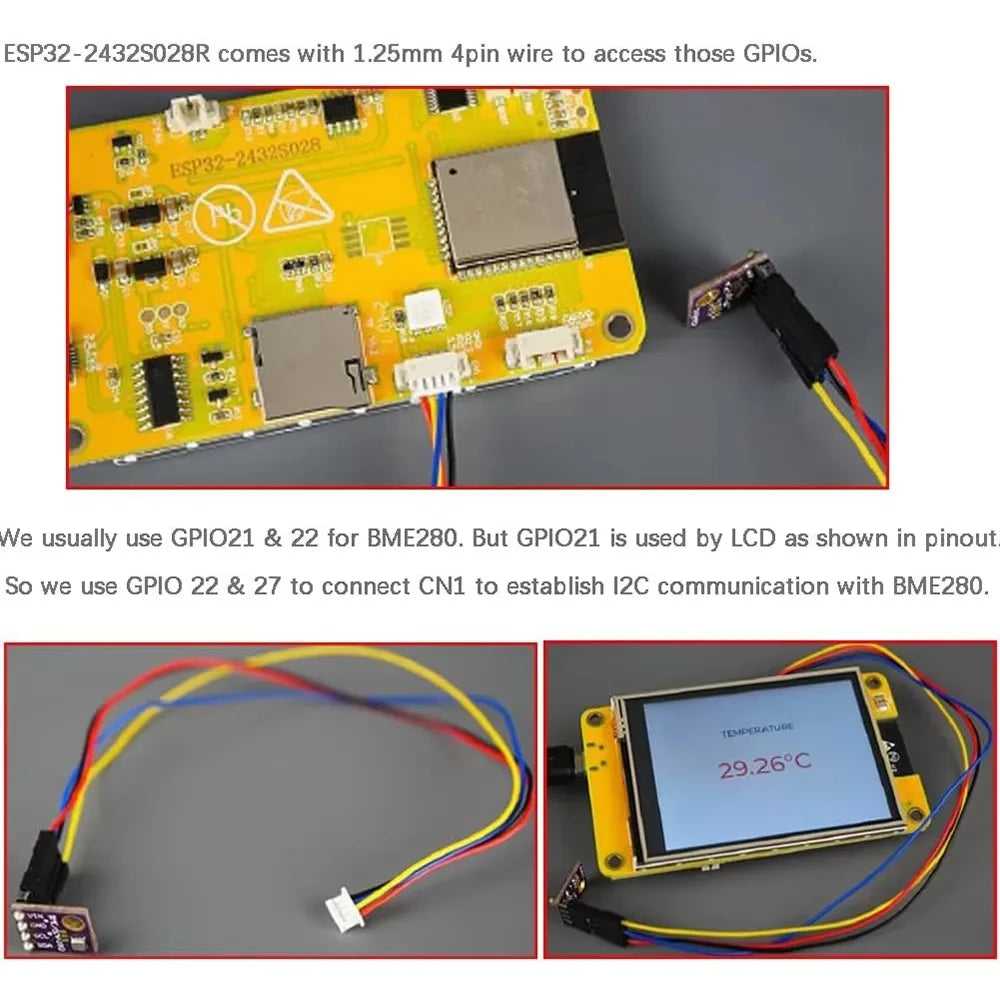 2.8" ESP32-2432S028R ESP32 Display ILI9341 Resistive Touchscreen TFT LCD Module ESP-WROOM-32 Development Board or Acrylic Case