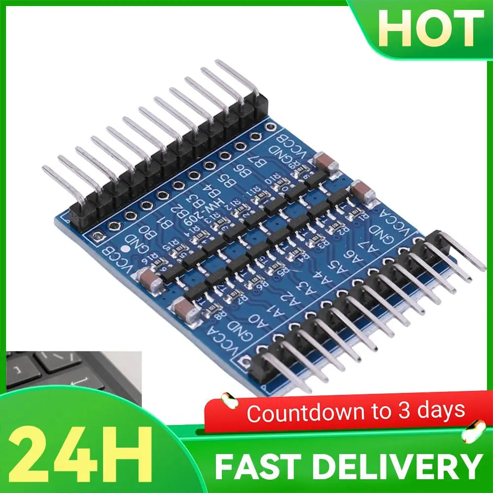 8 Channel Logic Level Switching Shifter 5V/3.3V Logic Level Shifter Bi-Directional Module IIC UART SPI TTL for Raspberry Pi