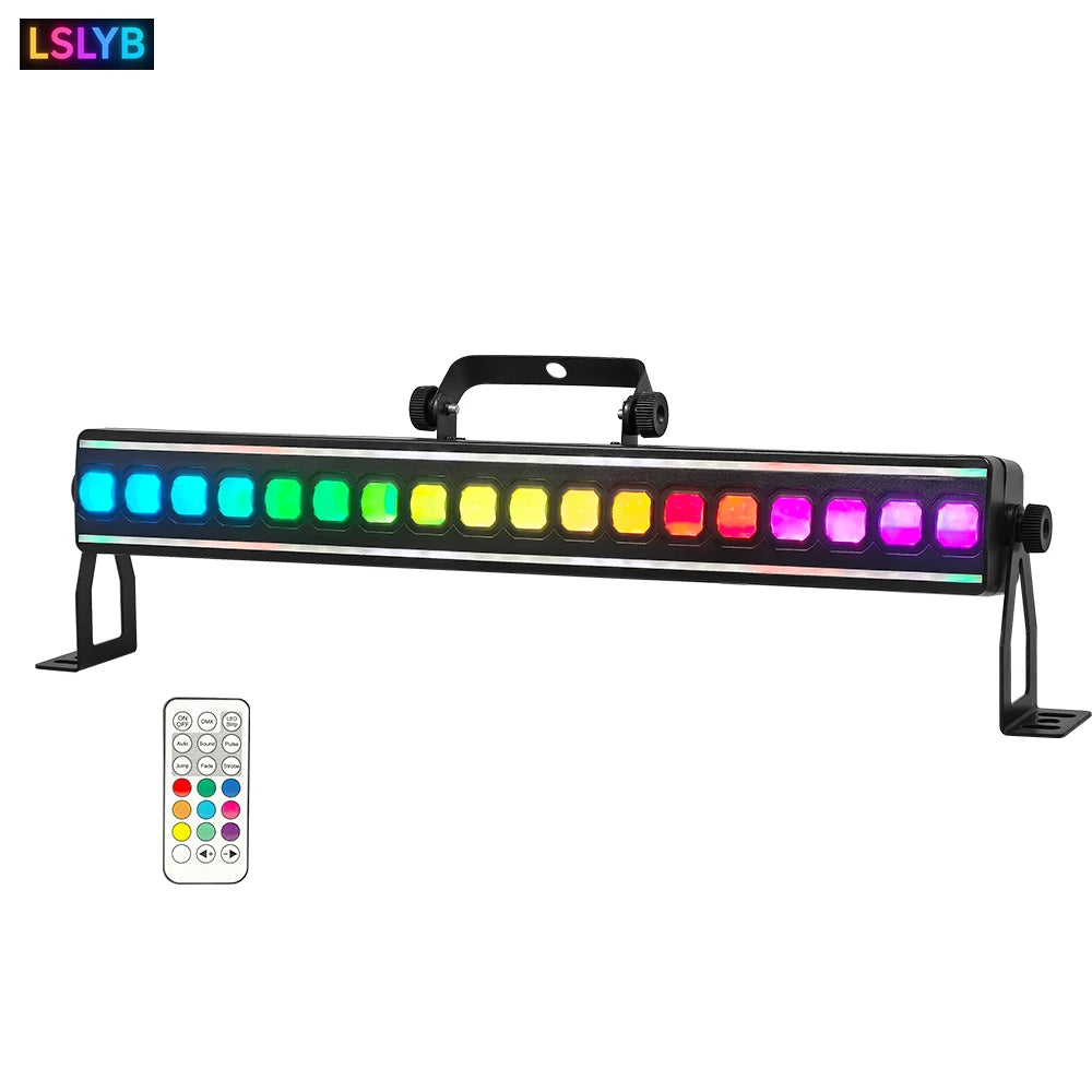 18x3w LED Light Bar With Aux Lighting 18x3w RGB Full Color Club Lights Nightclub Effect Lighting