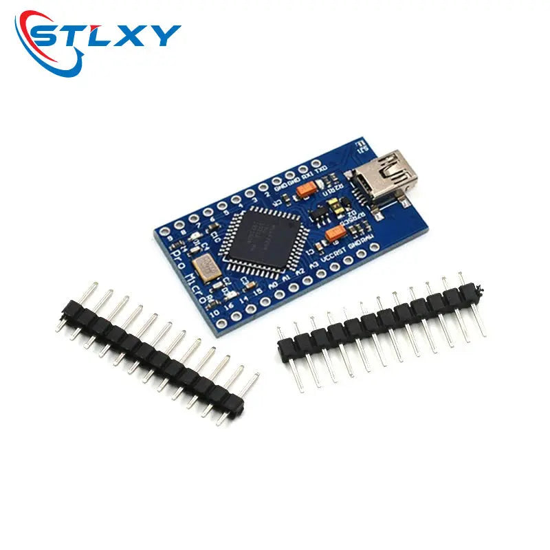 1pcs Pro Micro ATmega32U4 5V 16MHz Module for Arduino Replace ATmega328 32U4 Pro Mini with 2 Row Pin Header