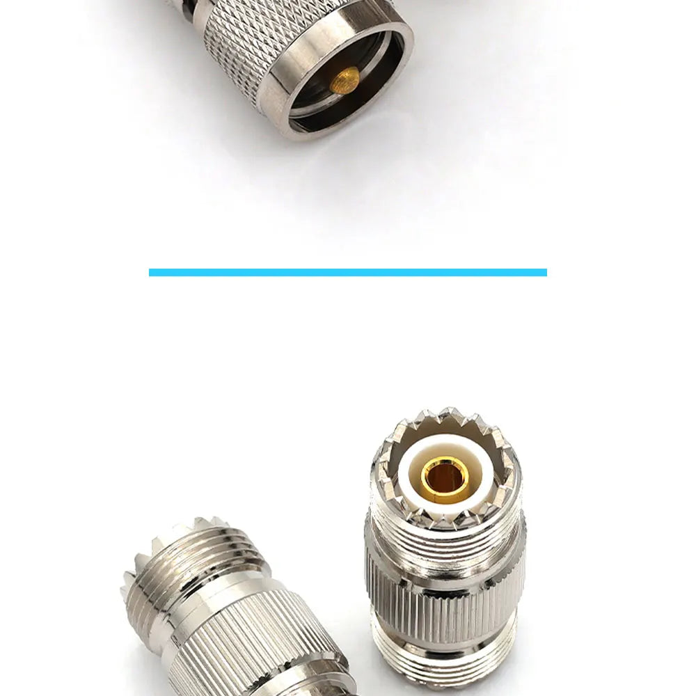 1Pcs Adapter UHF PL259 SO239 to UHF / N Male Plug & Female Jack Straight & Right Angle & Flange & T Type RF Coaxial Connector