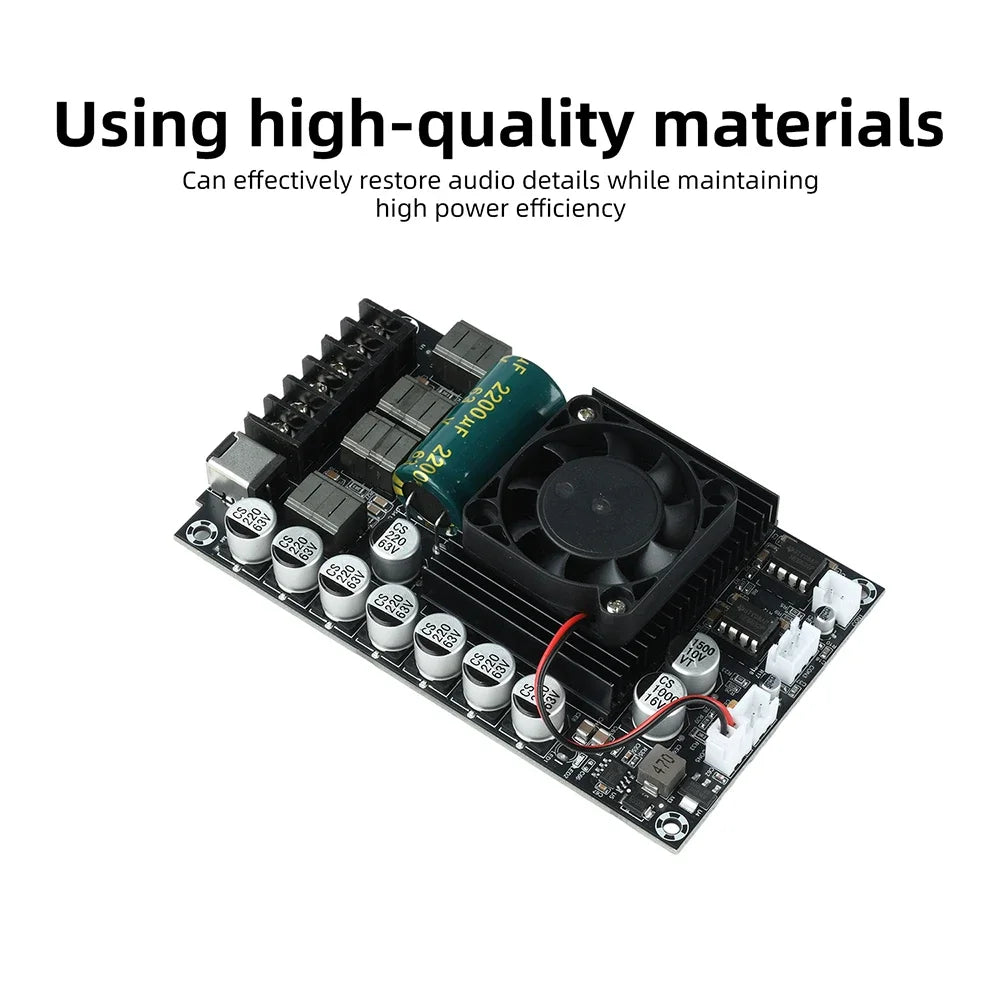 DC 18-55V TPA3255 Fever HIFI Digital Amplifier Board 300W+300W High Power Stereo Amplifier Module