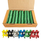 10/50/100PCS UK2.5B DIN Rail Terminal Block Screw Clamp Connector UK2.5 2.5mm² Cable Electrical Connector
