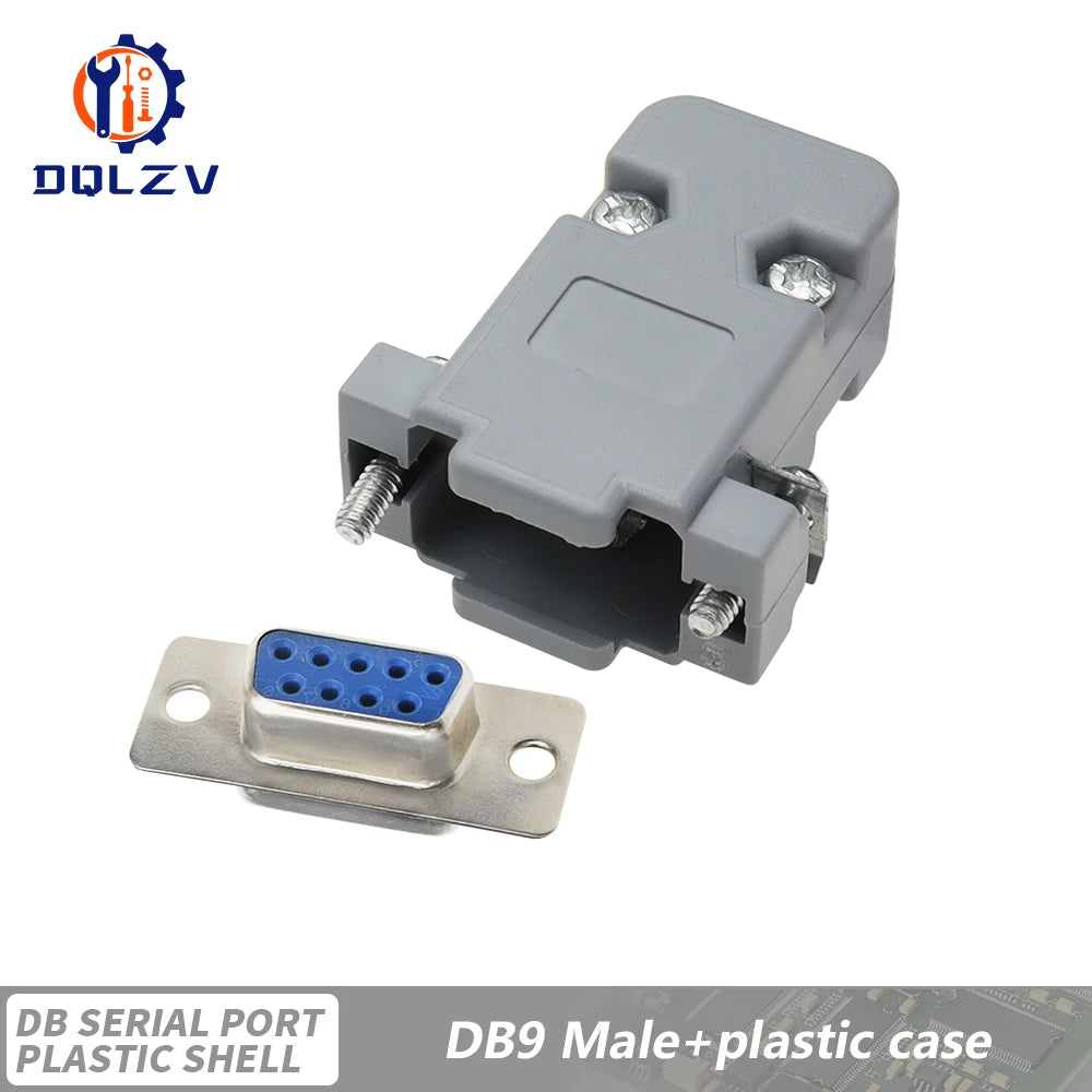 DB15 DB25 DB9 DB37 Parallel Serial Port Fmale/Male Solder Connector+Plastic Assemble Shell Cover 37 9 15PIN VGA Adapter