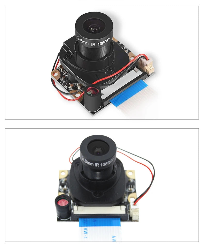 Raspberry Pi 4 Camera 5MP 1080P Night Vision Fisheye IR-CUT Camera Infrared Light OV5647 Webcam for Raspberry Pi 4B 3B+ 3B Zero