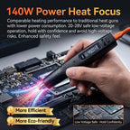 MINIWARE AirGo 140 Portable Hot Air Soldering Station 140W PD3.1 USB C BGA Desoldering Rework Tool Digital Temp Cable Box