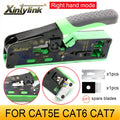 RJ45 CAT5 CAT6 CAT6A CAT7 Crimper Crimping Hand Tools Network Clip Networking Stripper RG45 Ethernet Cable Crimp Clamp Tongs Cut